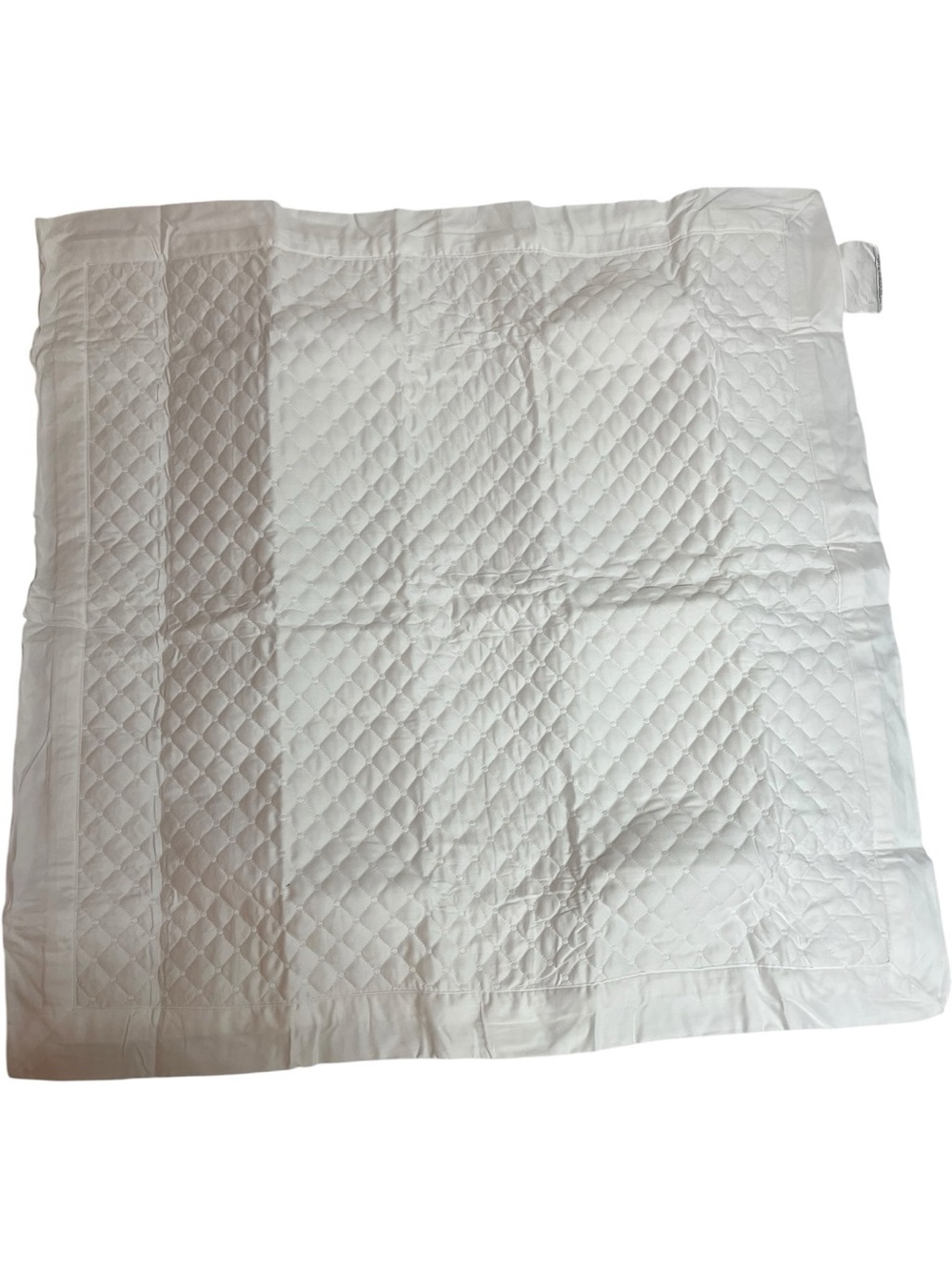 Charter Club Quilted European Sham Damask White
